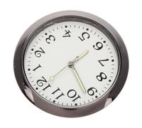 ERINGOGO Miniature Decorative Wall Clock Model for Dollhouse Battery Operated Electronic Round Clock with Moving Hands Glossy Doll House Scene Prop for Photography and Miniature Collectors