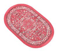 ERINGOGO Miniature Dollhouse Floor Mat Red Micro Landscape Adornments Small Doll House Rug Mini House Accessories for Dollhouse Living Room Scene