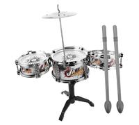 ERINGOGO Miniature Jazz Drum Set for Realistic Musical Instrument with Multisensory Sound Effects Portable Percussion for Engagement and Family Bonding
