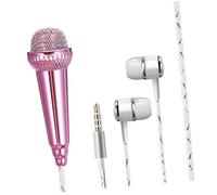 ERINGOGO Miniature Microphone for Phone Portable Tiny Vocal Mic Lightweight Design Play for Smartphones Tablets Laptops for Singing Recording and Chatting