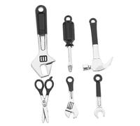 ERINGOGO Miniature Mini House Tools Set Portable Miniature Hammer Wrench for Dollhouse Decoration and Photography Scene Building DIY Crafts Accessories