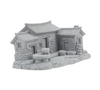 ERINGOGO Miniature Realistic Powder Antique Stone House Ornament Chinese