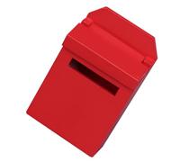 ERINGOGO Miniature Vintage Red Mailbox Mini Furniture Model for Dollhouse Decoration Wooden Miniature Post Box Accessory for Mini House Scenes Portable and Charming Collectible