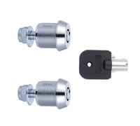 ERINGOGO Mm Tubular Cam Lock for Rv Doors Easy to Install 2pcs Heavy Duty Iron and Plastic Construction, Key Removable Only When Locked and Random Color for Arcade Game Door and Cabinet