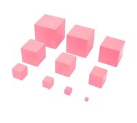 ERINGOGO Montessori Pink Tower Wooden Cubes for Preschool Learning Fine Motor Skills Development Graduated Design for Spatial Awareness Educational Sensorial Teaching Aid for Year Old