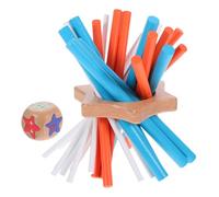 ERINGOGO Montessori Wooden Balance Stick Game Educational Patience Practice for Adults Cognitive Development Family Portable Interactive Puzzle