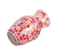 ERINGOGO Mosaic Glass Flower Vase Decorative Holder for Wedding Centerpieces Modern Stylish and Table Floral Arrangement Home