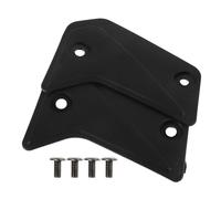 ERINGOGO Motorcycle Helmet Accessories Black Half Ear Cover with Screw Hole Helmet Shield Lock Fastener Pair Compatible with Motorbike Visor Installation