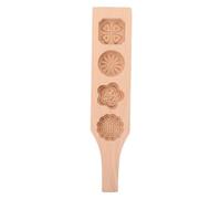 ERINGOGO Multi-Function Wooden Mooncake Mold with Handle for DIY Moon Cake and Cookie Baking Lightweight Easy Demoulding Traditional Chinese Moon Cake Accessory