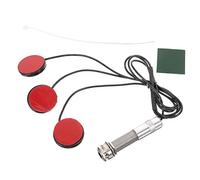 ERINGOGO Multi-functional 3pcs Guitar Pickup Non-invasive Design Plastic Acoustic Piezo Transducer with Adhesive Sticker Versatile Compatibility for Drums Violin