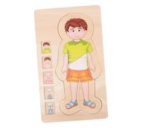 ERINGOGO Multi-layered Human Body Structure Puzzle Educational Toy for Boys and Girls Early Cognitive Development Children Montessori Learning Puzzle