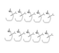 ERINGOGO Multipurpose Light Hooks 10pcs Aluminum Heavy Duty Clamp Brackets for Dj Moving Head and Par Lights 35-52mm Sturdy Lamp Accessories