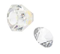 ERINGOGO Nail Art Crystal Mixing Cup with Lid High Transparency Irregular Octagonal Glass for Liquid and Powder Practical Manicure Tool for Nail Salons and Home Use