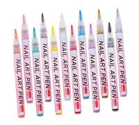 ERINGOGO Nail Art Pens Set 12pcs Acrylic Paint Dotting Pens for Nail Polish Graffiti Drawing Fine Tip Markers for DIY Manicure and Suitable for Professional and Home Use