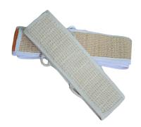 ERINGOGO Natural Loofah Bath Kit 2pcs Set Beige Cotton Linen Back Rub Strip Long Body Exfoliating Towel with Loofah Massage Bath Ball for Shower Skin Care in Bathroom