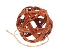 ERINGOGO Natural Woven Grass Rabbit Chew Ball for Small Animals Safe Teeth Grinding Treat for Rabbits Guinea Pigs Hamsters and Chinchillas Rattan Play Ball for Pet Enrichment and Dental