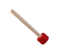 ERINGOGO Nepal Handmade Singing Bowl Mallet Striker with Soft Silicone Head Durable Wear Resistant Stick for Meditation Yoga Gong Use Small Red Practical Accessory