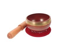 ERINGOGO Nepalese Tibetan Singing Bowl with Mallet and Cloth Cushion for Meditation Yoga Relaxation Handcrafted Decorative Sound Bowl Temple Accessories Portable