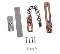 ERINGOGO Nodrill Stainless Steel Door Chain Lock Theft Safety Latch with Double Security Bolt for Front Door Hotel Suitable for Home and Travel Finish