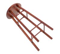 ERINGOGO Nordic Style Miniature Dollhouse Stool Wooden Round Bar Counter Chair for Dollhouse Decor and Bedroom Furniture Lightweight DIY High Furniture Accessory