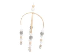 ERINGOGO Nordic Style Mobile for Crib with Hanging Wind Chime and Wooden Beads Visual Stimulation Nursery Decor for Newborn and Boys Boy Girl and Pregnant Moms