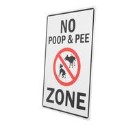 ERINGOGO Outdoor Dog Warning Sign No Peeing Pooping Reminder Weather Resistant Park Warm Tip Sign for Dog Owners and Walkers to Protect Lawn and Garden