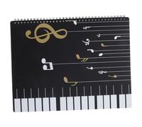 ERINGOGO Page Transparent Music File Folder with Elegant Piano Key Design Lightweight Durable Document Organizer for Piano Violin Guitar Lessons Band and Choir Practice Convenient Portable