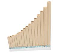 ERINGOGO Pan Flute c Key 16 Pipes Educational Resin Panpipes for Beginners Students White Folk Wind Instrument for School Music Learning