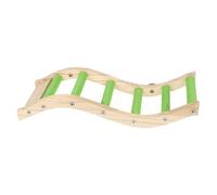 ERINGOGO Parrot Climbing Ladder Wooden Bird for Parakeets Cockatiels Lovebirds Small Birds Natural Chew Playground for Beak Conditioning and Active Exploration
