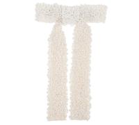 ERINGOGO Pearl Ponytail Clip for Women Elegant Bow Hair Barrette Durable Hair Accessory with Meticulous Threading Classic Versatile Color for Stylish Buns and Ponytails