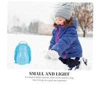 ERINGOGO Penguin Snowman Maker Clip for Outdoor Winter Fun Smooth Comfortable Snow Mold for Families Creative Blue Cartoon Design for Easy Shaping and Snow Fight Play