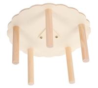 ERINGOGO Perch Toy Ferris Wheel for Birds Rotating Bird Stand Smooth Bearings Easy to Install Wooden Plaything for Parrots Cockatiels Budgies