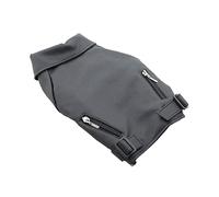 ERINGOGO Pet Dog Winter Coat Zip up Pu Leather Jacket Black m Warm Windproof Vest with D-ring for Cold Weather Puppy Apparel