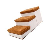 ERINGOGO Pet Stair Storage Case with Sturdy Bottom Plate Dog Ramp Ladder for Small and Medium Dogs Easy Installation and Space Saving Design for Indoor Use