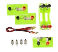 ERINGOGO Physics Experiment Battery Holder for Educational Electrical Circuits Base Teaching Kit for Experiments and Home School