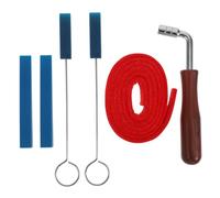 ERINGOGO Piano Tuning Tool with Stainless Steel Shaped Wrench and Rubber Silencers Practical Piano Supplies for Accurate Keyboard Maintenance and Sound Muting Accessories