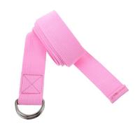 ERINGOGO Pilates Auxiliary Yoga Strap Pink Stretching Band for Flexibility Training Posture Correction and Muscle Relaxation Suitable for Yoga Pilates Fitness and Physical Therapy