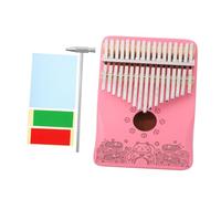 ERINGOGO Pink Kalimba Keys Finger Piano Portable Musical Instrument for Adult and Beginner Cute Handheld Mbira for Home and Outdoor Music Practice