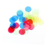 ERINGOGO Plastic Bingo Chips 20pcs Yellow Counting Markers Bingo Supplies for Games and Educational Use