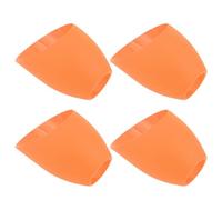 ERINGOGO Plastic Lamp Shade Replacement and Soften Light for Living Room to Protect Light Bulb 4pcs Slanted Horseshoe Shape with Orange Colour Made of Sturdy Plastic for Wall Lamp and Hotel