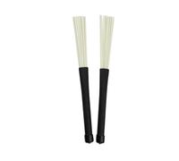 ERINGOGO Plastic Retractable Drum Brushes 2 Pack Soft Rubber Handle Drumsticks for Jazz Rock and Beginner Musicians Sturdy and Wear-Resistant