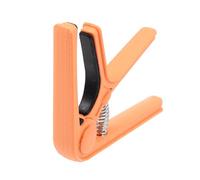 ERINGOGO Plastic Steel Guitar Capo with Stable Pressure and High Elastic Spring Multi-function Clip for Acoustic Electric and Folk Guitars Practical Portable Orange Capo for Music Teachers