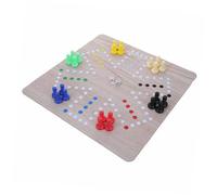 ERINGOGO Player Flying Chess Game Portable Ludo Board Game with Rubber Mat Party Family Gathering Tabletop Interactive for Social Bonding