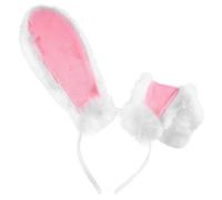 ERINGOGO Plush Bunny Ears Headband Lightweight Soft Rabbit Ear Hairband for Easter Party Costume Cosplay Accessory Suitable for Women