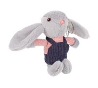 ERINGOGO Plush Bunny Keychain Soft Long Eared Rabbit Stuffed Animal Pendant for Backpacks Purse Charm Cute Interactive Plush with PP Cotton Filling Versatile Decoration and Gift