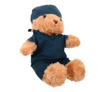 ERINGOGO Plush Nurse Bear Doll Stuffed Animal in Scrub for Nursing Students Graduation Birthday Gift Soft Medical Plush with Movable Limbs and Detailed Face