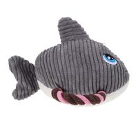 ERINGOGO Plush Squeaky Dog for Small and Medium Dogs, Cartoon Shark Design, Soft Chew for Teeth Cleaning and Interactive Play, Sturdy Pet for Puppy Chewers