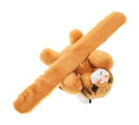 ERINGOGO Plush Tiger Slap Bracelet Soft Comfortable Jungle Themed Wrist Decoration Lifelike Animal Party Favor for Birthdays Engaging Plush Cute Bracelet for Animal Lovers