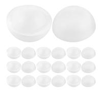 ERINGOGO Polystyrene Foam Hollow 10cm White Sphere Balls 6pcs for Festive Occasions and Crafting Projects