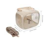 ERINGOGO Portable Bird Carrier with Detachable Perch and Stand Ventilated Travel Cage for Small Pet Birds and Parakeets Lightweight Parrot Takeout Bag for Outdoor Transport and Picnics